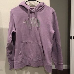 Purple north Face hoodie